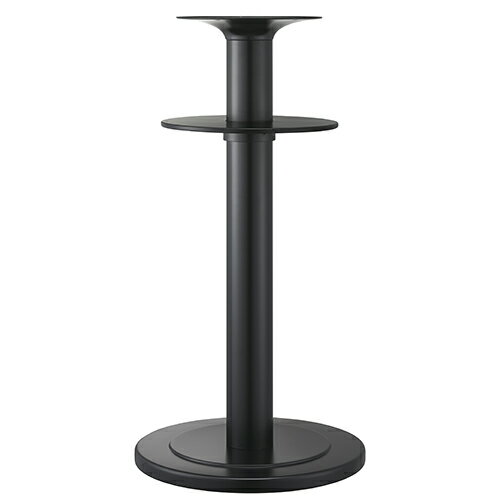 ハヤシ スチールベースハイテーブル脚（棚板付） ベースサイズ：A500φ×H40×【高さ指定可】 品番：RSQ-DH 塗装カラー：444-TN ポール：101φ/送料別