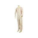 テイコブ エコノミー上下続き服/花柄クリーム/L/業務用/新品/小物送料対象商品
