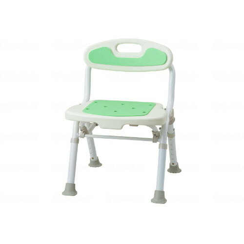 福浴 折たたみコンパクトシャワーチェア/グリーン/業務用/新品/小物送料対象商品