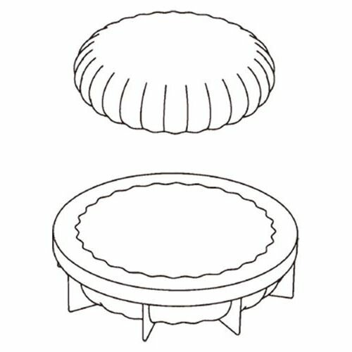 3Dケーキモールド KE013 プリーツ 180×47 /業務用/新品/小物送料対象商品