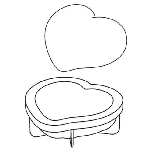 3Dケーキモールド KE016 パッション 175×165×58 /業務用/新品/小物送料対象商品
