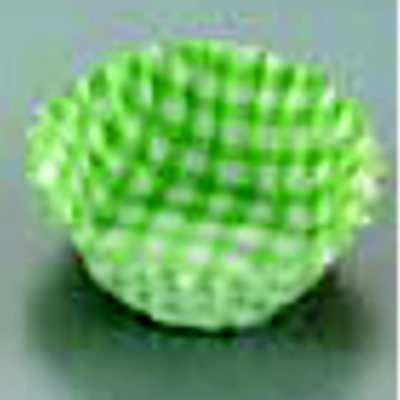 使い捨て　紙ケースカラー（500枚入） 5号 深口 チェック緑/プロ用/新品 /小物送料対象商品