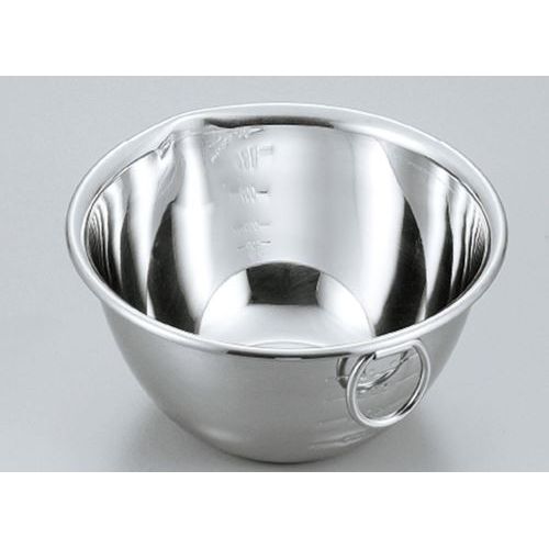 18-8 口付・目盛付・リング付 深型ボール 24cm /業務用/新品/小物送料対象商品