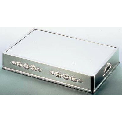 UK 18-8 菊模様角ミラープレート 18吋 /業務用/新品/送料無料/テンポス