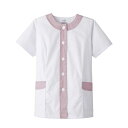女性用デザイン白衣ホワイト×ピンク FA724 /プロ用/新品/小物送料対象商品