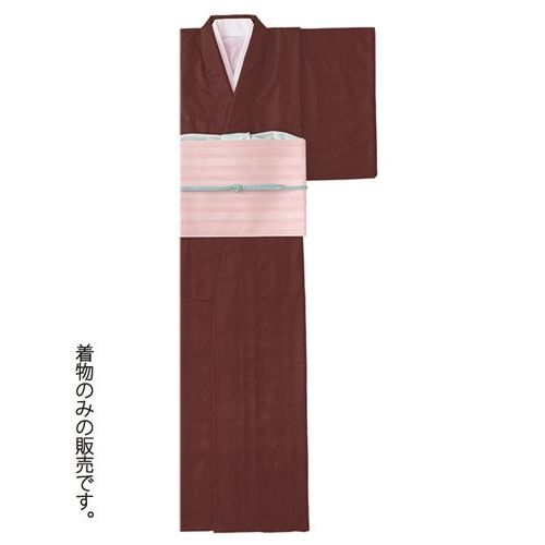 着物 絽無地（夏用）エンジ K-3553 /業務用/新品/小物送料対象商品