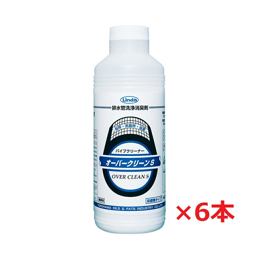 配管洗浄剤 オーバークリーン S 6本セット600g 環境ホルモンフリー 横浜油脂工業