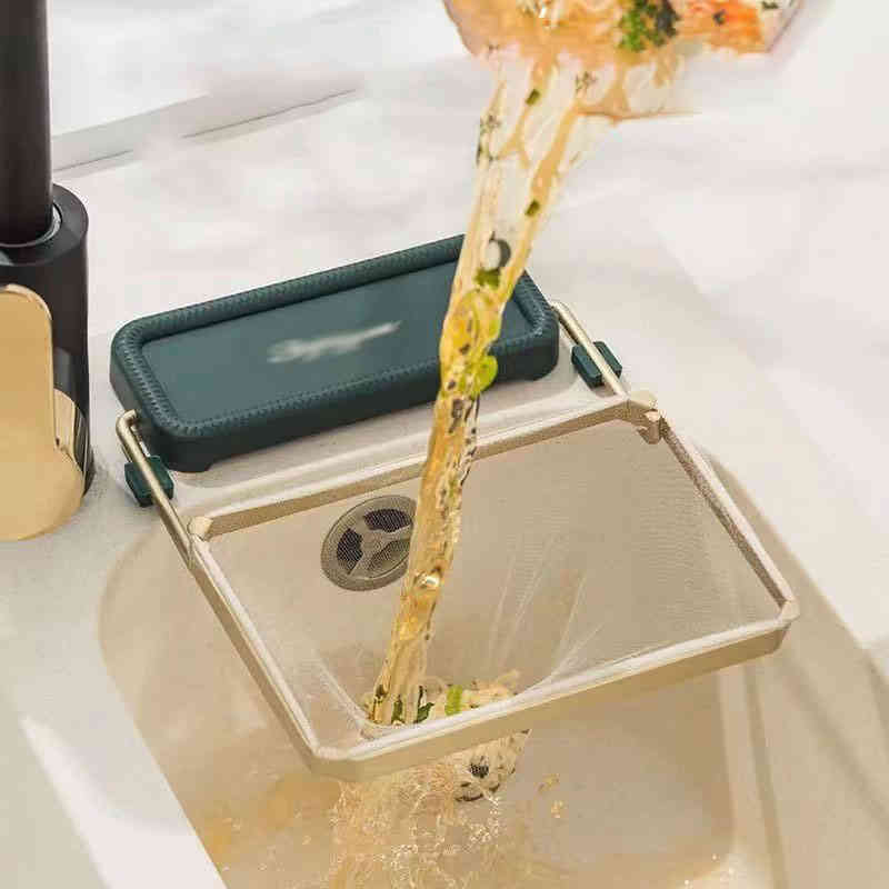 三角コーナー 折りたたみ 水切り ポリ袋ホルダ...の紹介画像3
