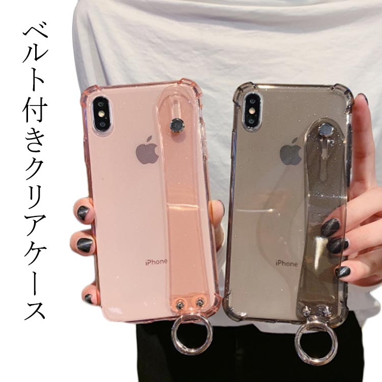 樂天商城 - iPhone15 ケース ベルト付き iphone15 pro ケース クリアケース TPU 透明ケース カラビナ付き 背面 女性 女子 人気 韓国 おしゃれ かわいい 可愛い iPhone 全シリーズ スマホ バンド 落下防止 ベルト付き スリム 薄型 ハイブリッド 落下防止 ベルト 取っ手付き レディース