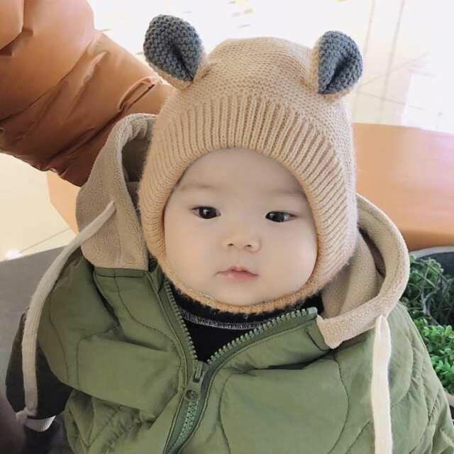 ニット帽 ベビー防止 赤ちゃん帽子 ニットキャップ 耳付き ベビー帽子 あったか 防寒 キッズ ニット帽 防風 防寒着 秋冬 ベビー かわいい 無地 女の子 男の子 暖かい お出かけ 写真撮影 帽子 誕生日 出産準備 出産祝い ギフト プレゼント 送料無料 2