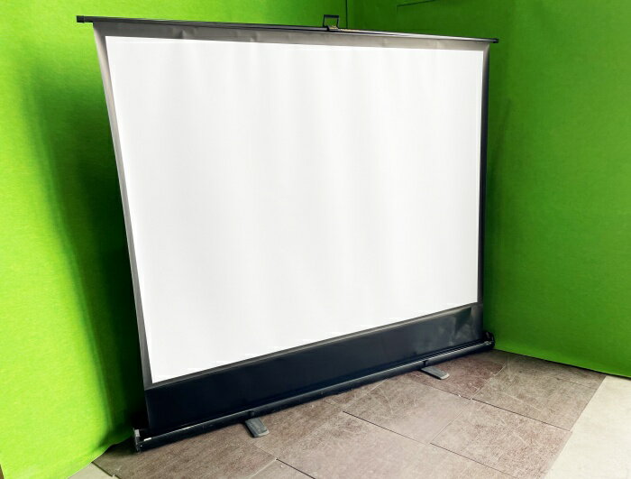 【IZUMI-COSMO】フロア スクリーン 80インチ ■C-2062【中古】