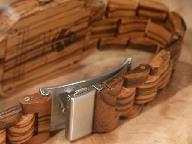 テンス 【tense】 日本公式ショップ 木製腕時計 メンズ ユニセックス ウォッチ キャレヌーヴォーモデル No.581 ゼブラウッド ギフトにも隠れた人気を誇る 天然木の木目が美しい 軽量 木製 腕時計 【日本総輸入元のメンテナンス保証付】