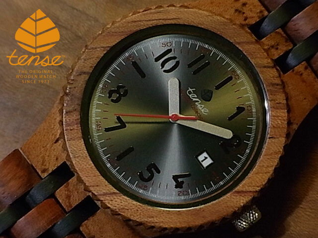 楽天tense woodwatch Webshopテンス 【tense】 日本公式ショップ 木製腕時計 メンズ ウォッチ グランプレミエモデル No.373 アフリカンローズウッド ギフトにも隠れた人気を誇る 天然木の木目が美しい 軽量 木製 腕時計 【日本総輸入元のメンテナンス保証付】