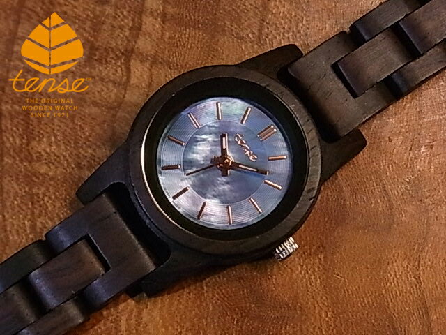 テンス 【tense】 日本公式ショップ 木製腕時計 レディース ウォッチ グロリアスモデル No.518 リードウッド ギフトにも隠れた人気を誇る 天然木の木目が美しい 軽量 木製 腕時計 【日本総輸入元のメンテナンス保証付】