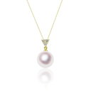 K18 8.0mm アコヤ真珠 ペンダント D0.06ct 宇和島 真珠 ジュエリー・アクセサリー Tensei Pearl 天成真珠(あこや パール 本真珠 フォーマル カジュアル 誕生日 結婚式 七五三 成人祝い 就職祝い 成人式 卒業式 入学式 入園式 卒園式 母の日 ギフト プレゼント)