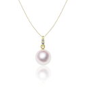 K18 8.0mm アコヤ真珠 ペンダント D0.02ct 宇和島 真珠 ジュエリー・アクセサリー Tensei Pearl 天成真珠(あこや パール 本真珠 フォーマル カジュアル 誕生日 結婚式 七五三 成人祝い 就職祝い 成人式 卒業式 入学式 入園式 卒園式 母の日 ギフト プレゼント)