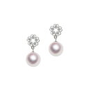 SV 8.5mm アコヤ真珠 デザインイヤリング 宇和島 真珠 ジュエリー・アクセサリー・Tensei Pearl 天成真珠(あこや パール 本真珠 フォーマル...