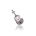 アコヤ真珠 ピンブローチ 楽器 宇和島 真珠 ジュエリー・アクセサリー・Tensei Pearl 天成真珠(あこや パール 本真珠 フォーマル カジュアル 誕生...