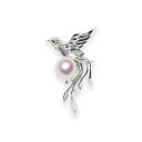 SV 7.5mm アコヤ真珠 ピンブローチ フェニックス 宇和島 真珠 ジュエリー・アクセサリー・Tensei Pearl 天成真珠(あこや パール 本真珠 フ...