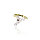 K18 3.5mm アコヤ真珠 リング 宇和島 真珠 ジュエリー・アクセサリー・Tensei Pearl 天成真珠(あこや パール 本真珠 フォーマル カジュア...