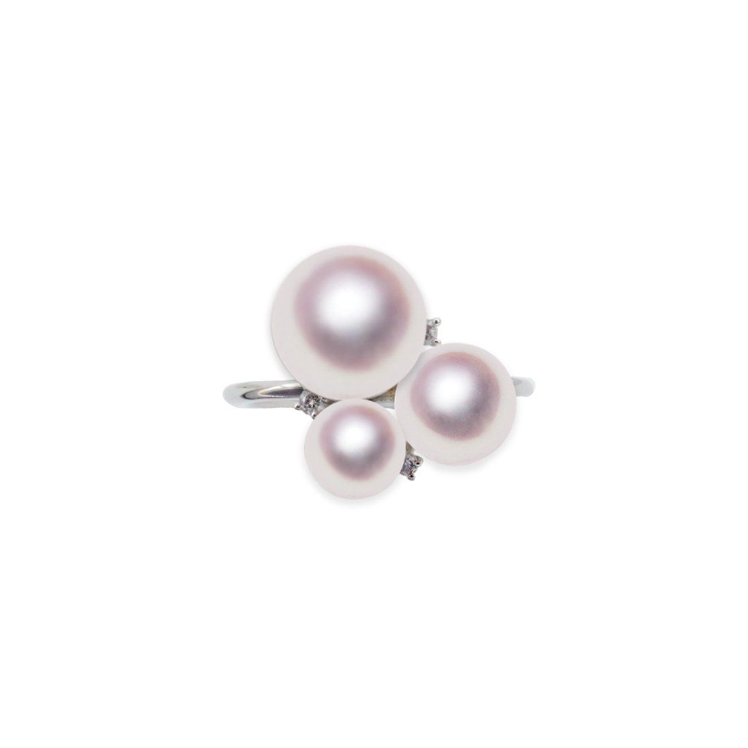 Pt900 5.5〜8.5mm アコヤ真珠 リング 宇和島 真珠 ジュエリー・アクセサリー・Tensei Pearl 天成真珠(あこや パール 本真珠 フォーマ...