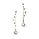 K10 7.0mm アコヤ真珠 デザインピアス 宇和島 真珠 ジュエリー・アクセサリー・Tensei Pearl 天成真珠(あこや パール 本真珠 フォーマル カジュアル 誕生日 結婚式 七五三 成人祝い 就職祝い 成人式 卒業式 入学式 入園式 卒園式 母の日 ギフト プレゼント)