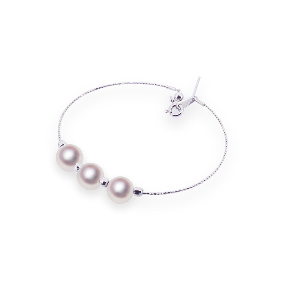 SV 7.5mm アコヤ真珠 ブレスレット 宇和島 真珠 ジュエリー・アクセサリー・Tensei Pearl 天成真珠(あこや パール 本真珠 フォーマル カジ...