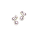 K18 4.5~7.0mm アコヤ真珠 デザインピアス D0.10ct 宇和島 真珠 ジュエリー・アクセサリー・Tensei Pearl 天成真珠(あこや パール 本真珠 フォーマル カジュアル 誕生日 結婚式 七五三 成人祝い 就職祝い 成人式 卒業式 入学式 入園式 卒園式 母の日 ギフト プレゼント)