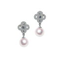 SV 7.5mm アコヤ真珠 デザインイヤリング 宇和島 真珠 ジュエリー・アクセサリー Tensei Pearl 天成真珠(あこや パール 本真珠 フォーマル カジュアル 誕生日 結婚式 七五三 成人祝い 就職祝い 成人式 卒業式 入学式 入園式 卒園式 母の日 ギフト プレゼント)