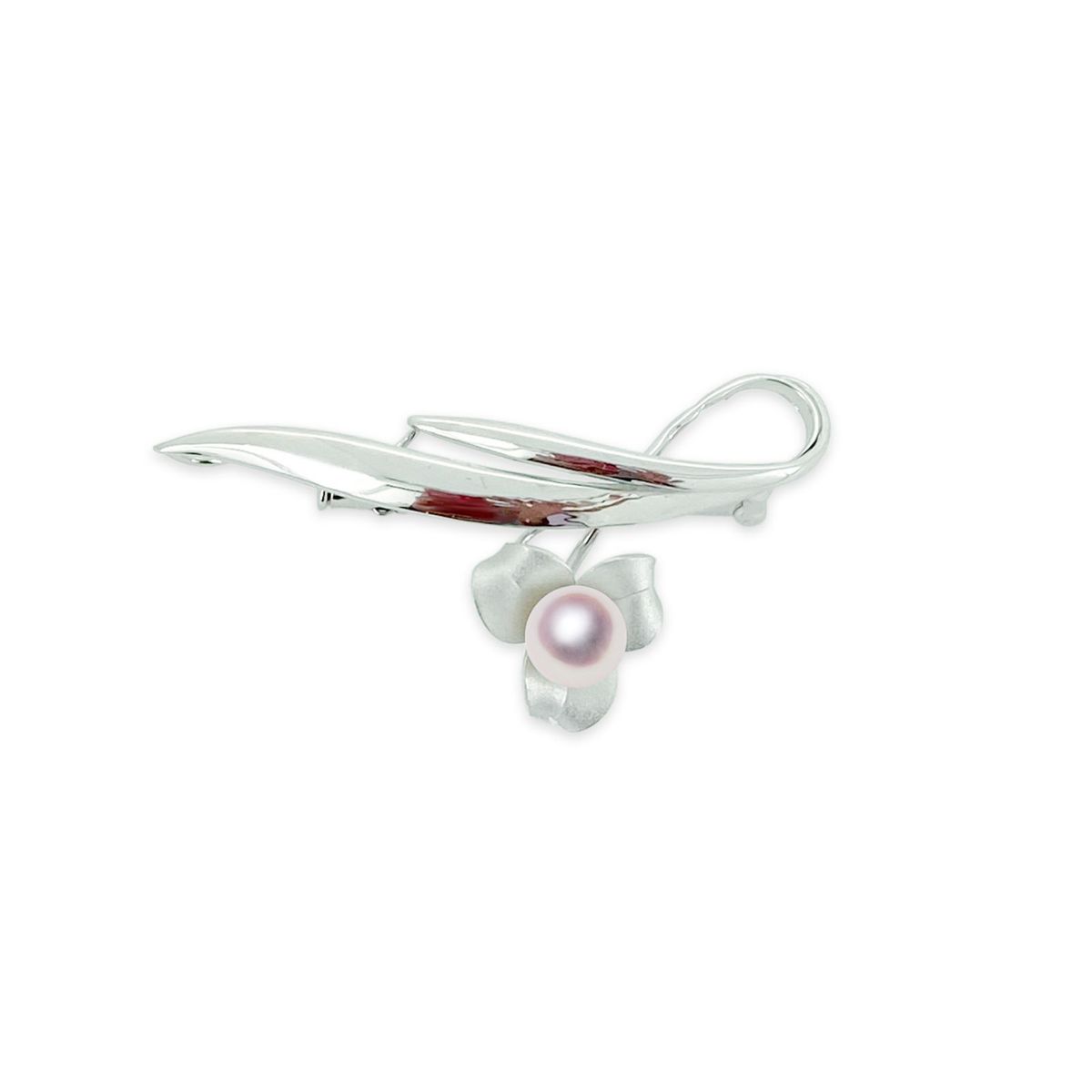 SV 7.5mm アコヤ真珠 ブローチ 宇和島 真珠 ジュエリー・アクセサリー Tensei Pearl 天成真珠(あこや ..