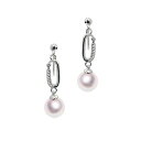 SV 7.5mm アコヤ真珠 デザインイヤリング 宇和島 真珠 ジュエリー・アクセサリー Tensei Pearl 天成真珠(あこや パール 本真珠 フォーマル カジュアル 誕生日 結婚式 七五三 成人祝い 就職祝い 成人式 卒業式 入学式 入園式 卒園式 母の日 ギフト プレゼント)
