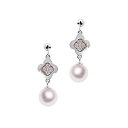 SV 7.5mm アコヤ真珠 デザインイヤリング 宇和島 真珠 ジュエリー・アクセサリー Tensei Pearl 天成真珠(あこや パール 本真珠 フォーマル カジュアル 誕生日 結婚式 七五三 成人祝い 就職祝い 成人式 卒業式 入学式 入園式 卒園式 母の日 ギフト プレゼント)