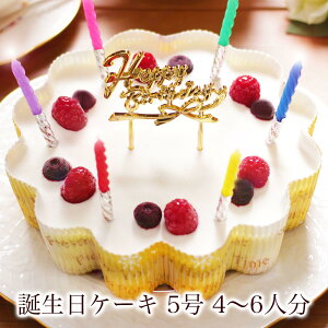 【あす楽 12時まで】誕生日ケーキ 送料無料 バースデーケーキ 誕生日プレゼント 大人 子供 翌日 配送 冷凍 解凍8時間【 幸せのダブル チーズケーキ 5号 4-6人前】