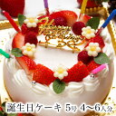 本州 送料無料 ホワイトベリー5号 Ver.2 4〜6人前誕生日ケーキ バースデーケーキ 生クリーム 苺 たっぷり ショートケーキ女性 子供 かわいい おしゃれ 翌日 配送日指定