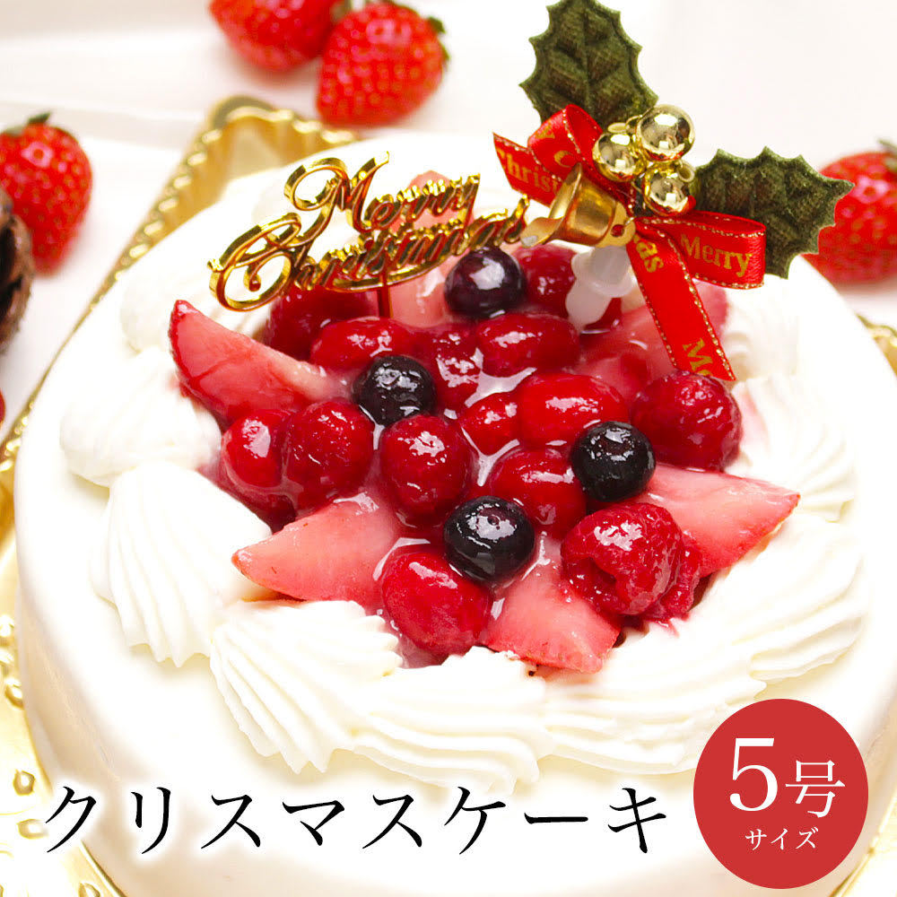 クリスマスケーキ 誕生日ケーキ 予約 送料無料 インスタ映え 大人 子供 サプライズケーキ かわいい 面白い 誕生日プレゼント ホールケーキ ミニ 冷凍 解凍12時間【ホワイトベリー 5号 4-6人前】