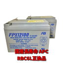 新品国産電池 RBC6L 互換品 FPX12100[2本セット] UPS SU1000J/SUA1000JB/SMT1000J