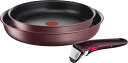 ティファール T-FAL 取っ手の取れる フライパン セット 3点 こびりつきにくい 適温を知らせるお知らせマーク IH ガス火対応 「インジニオ・ネオ IHマ...