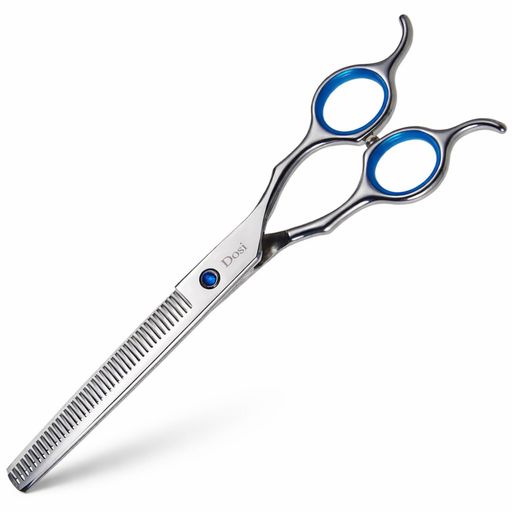 Dosiスキバサミ42目トリミングシザーペット用ハサミすきばさみ犬美容用ハサミ仕上げセニングシザー【7...
