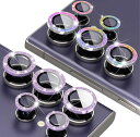 SuomanforSamsungGalaxyS24Ultraカメラレンズ保護フィルム(2セット)ピカピカの9H強化ガラスカメラ保護カバー-カラー+パープル