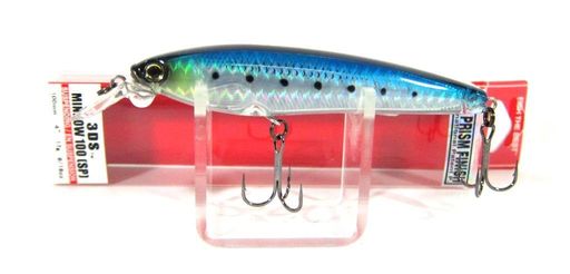 主な対応魚種:シーバス ヒラメ マゴチ タイプ:サスペンド 重量:17g / サイズ:100mm カラー:ホロイワシ HIW 3D PRISM FINISH:凸レンズ効果で内部のホログラムの輝きを増幅、通常のホロでは出せない陽炎のような複雑なカラー変化でスレたターゲットにアピール ※ヌリカラーを除く