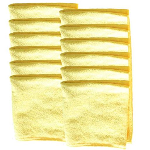 カークランド(KIRKLAND)マイクロファイバータオル12枚イエロー