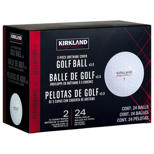 カークランドシグネチャー(Kirkland Signature) カークランド スリーピース ウレタンカバーゴルフボール V3.0#1654518 パフォーマンスプラス(2ダース 24ボール)