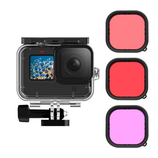 AUYKOO GOPRO HERO 9/HERO10/HERO11 BLACK 防水ケース+3枚レンズフィルター ダイビングケース【防水50M】 防水ハウジング 保護ケース レンズフィルター【3枚入り】 保護フィルター 保護レンズカバー 透明 防塵 保護 AUYKOO GOPRO HERO 9/HERO10/HERO11 BLACK 防水ケース+3枚レンズフィルター ダイビングケース【防水50M】 防水ハウジング 保護ケース レンズフィルター【3枚入り】 保護フィルター 保護レンズカバー 透明 防塵 保護