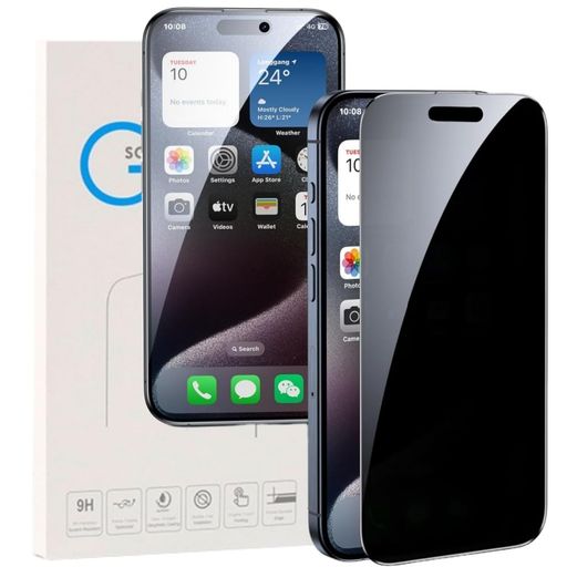 Rakuten - 【360°覗き見防止】NIUZHAI用のiPhone16ProMaxガラスフィルム【秒で貼り付け/気泡防止】アイフォン16プロマックス用360度上下左右つ方向のぞき見防止フィルム全面プライバシー保護指紋防止硬…