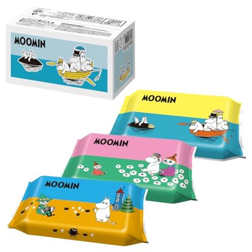 【ネット限定】 ムーミン 純水99% 手口ふき 60枚入x12個 (720枚) 日本製/保湿成分(...