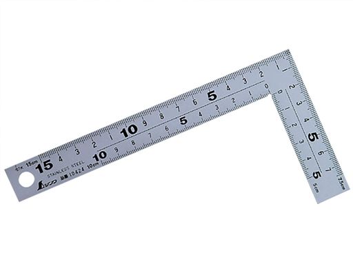 シンワ測定(ShinwaSokutei)曲尺厚手広巾シルバー15cm表裏同目8段目盛cm表示10424
