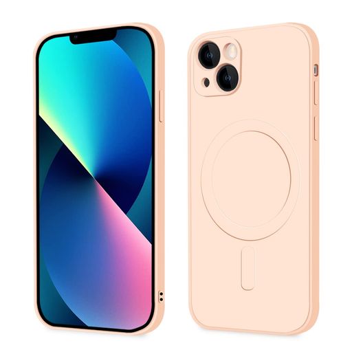 Rakuten - MajiyanaforiPhone13用のケースMagSafe対応スマホケースシリコン耐衝撃TPU薄型カバーシリコン軽量ストラップホール付きカメラレンズ保護傷つき防止落下防止防塵6.1インチ(ホワイト)