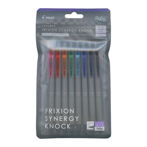 PILOT ボールペン フリクションシナジーノック 0.3mm 8色セット LFSK138C