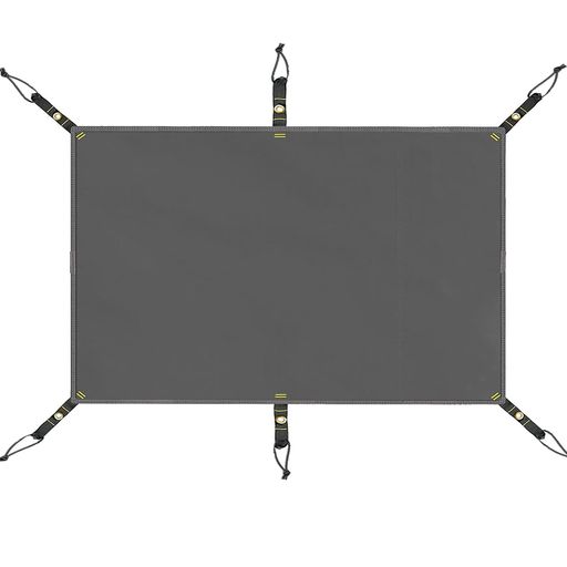 【製品仕様】八角グランドシートのサイズ:385x350cm;385x385cm;ペグ8本と収納袋つきです。折りたためばコンパクトに収納できます。八角形のグランドシートはワンポールテントにぴったりの形状です 【210Dオックスフォード生地】厚手のオックスフォード生地を採用しており、優れた耐摩耗性があり、頑丈で引裂抵抗力あり、長年の使用でも摩耗しにくく、耐久性も優れます。各角に金属ハトメがあり、弾力性あるゴム紐もつき、簡単に設置することができます。 【湿気や浸水を防ぐ】両面の撥水加工を採用し、耐水圧3000mmのPUコーティングを施して、地面からの湿気や浸水を防げるので、テント内で快適に過ごせます。テントシートの縫い目にシールテープ防水加工を施し、雨のキャンプでもテント底面が濡れるのを防いでくれます。 【テントの底面を保護】グランドシートを敷くとテントの底が傷つくのを防ぐことができます。汚れや水ぬれ防止にも役立ちます。折りたためばコンパクトに収納でき、省スペースで軽量で携帯しやすい。 【多用途】テント(八角タイプ)のグランドシートとしても使えますし、各角にハトメがあるのでヘキサタープとしても活用できます。