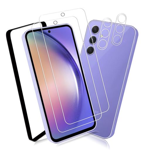【4枚セット】2枚GalaxyA545Gガラスフィルムギャラクシーa545gSC-53D/SCG21専用保護フィルム+2枚ForGalaxyA545Gカメラ保護フィルム強化ガラス超薄型液晶保護フィルムFOR